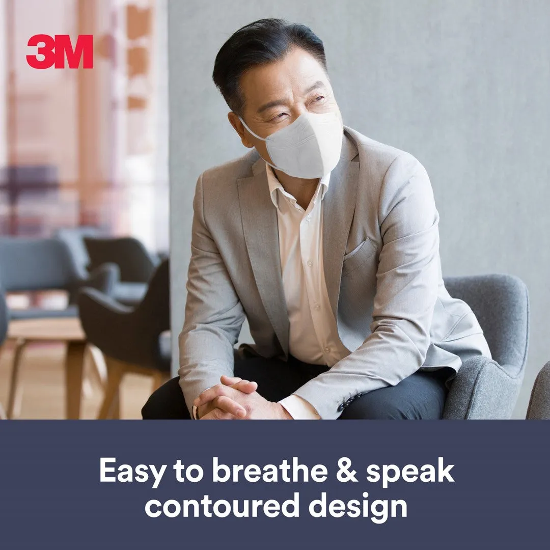 3M KN95 Particulate Respirator 4-Layer Disposable Mask (White) - 1Piece / Pack (Bundle of 20)