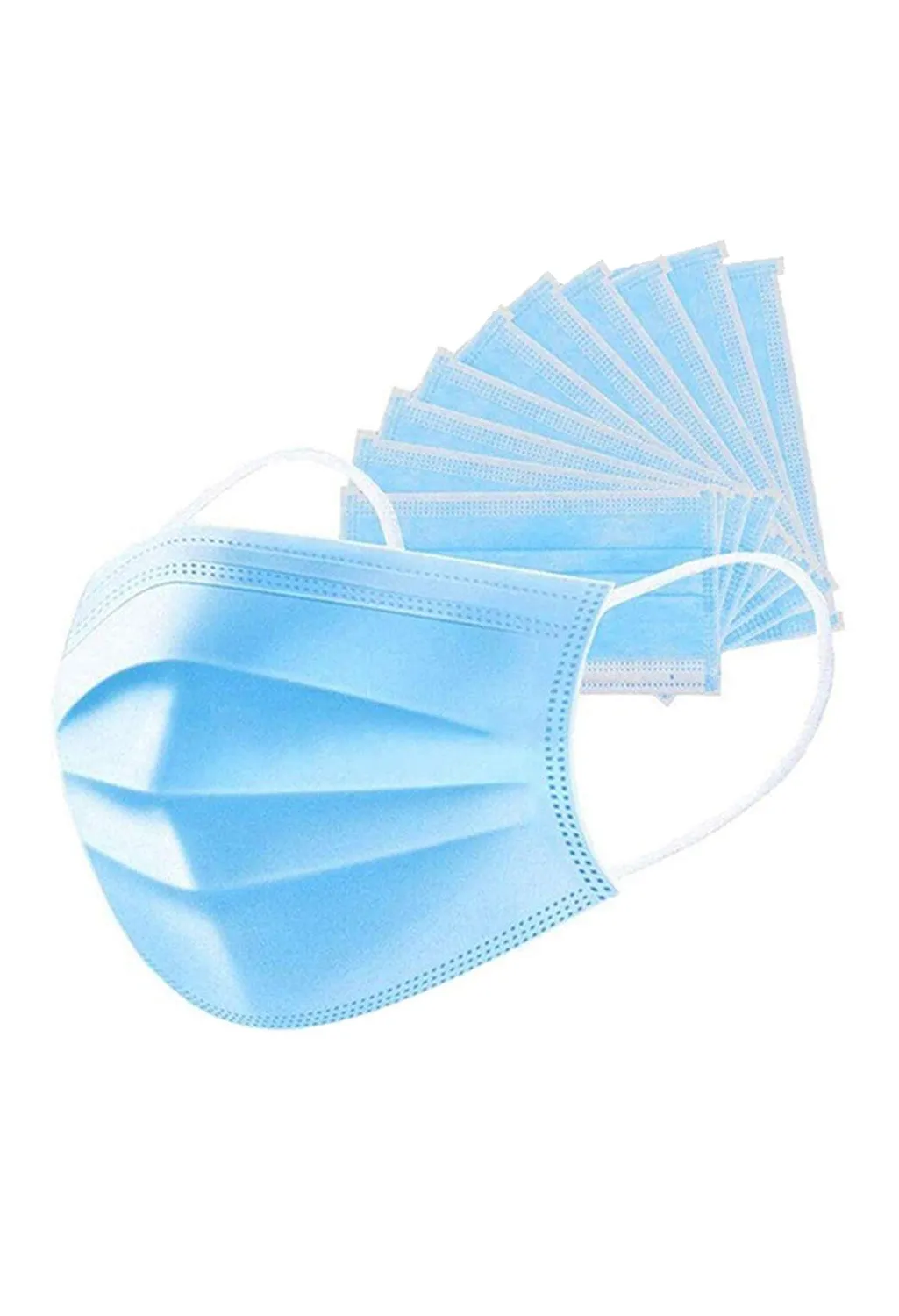 4-PLY DISPOSABLE FACE MASKS - 50 PACK