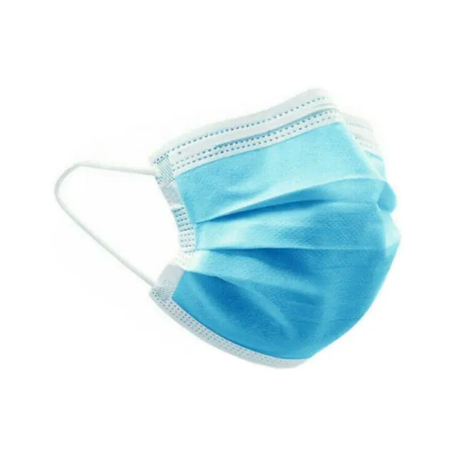 50 pcs Blue Disposable 3 Layers Face Mask Mouth Cover