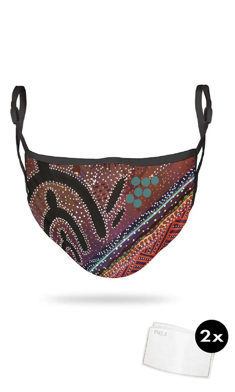 Aboriginal Art Face Mask Leaders