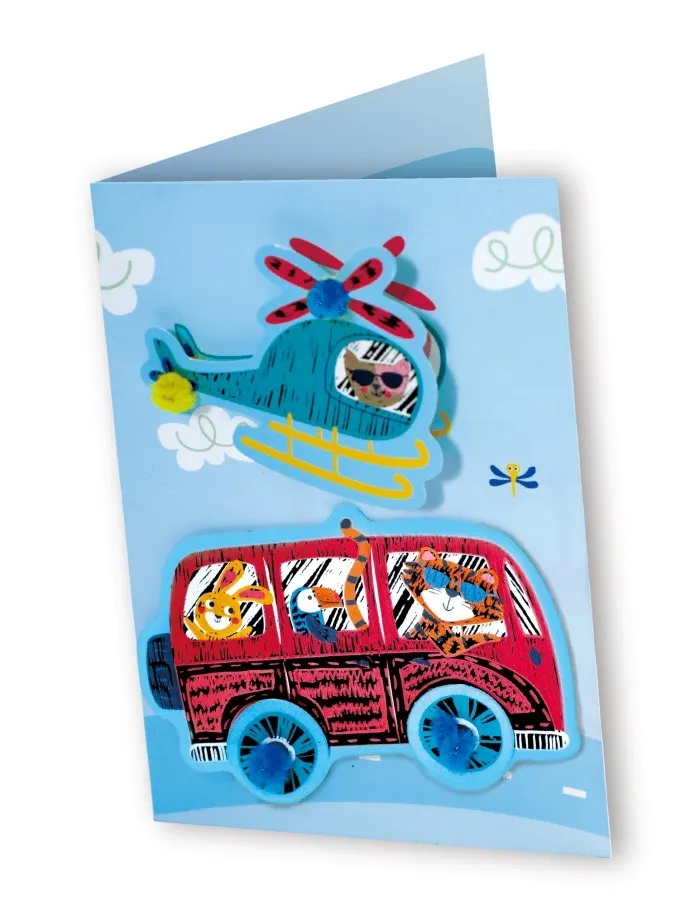 Avenir Scratch Greeting Card Cars