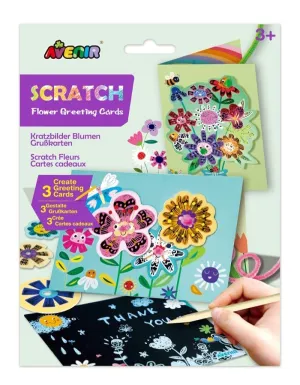 Avenir Scratch Greeting Card Flowers