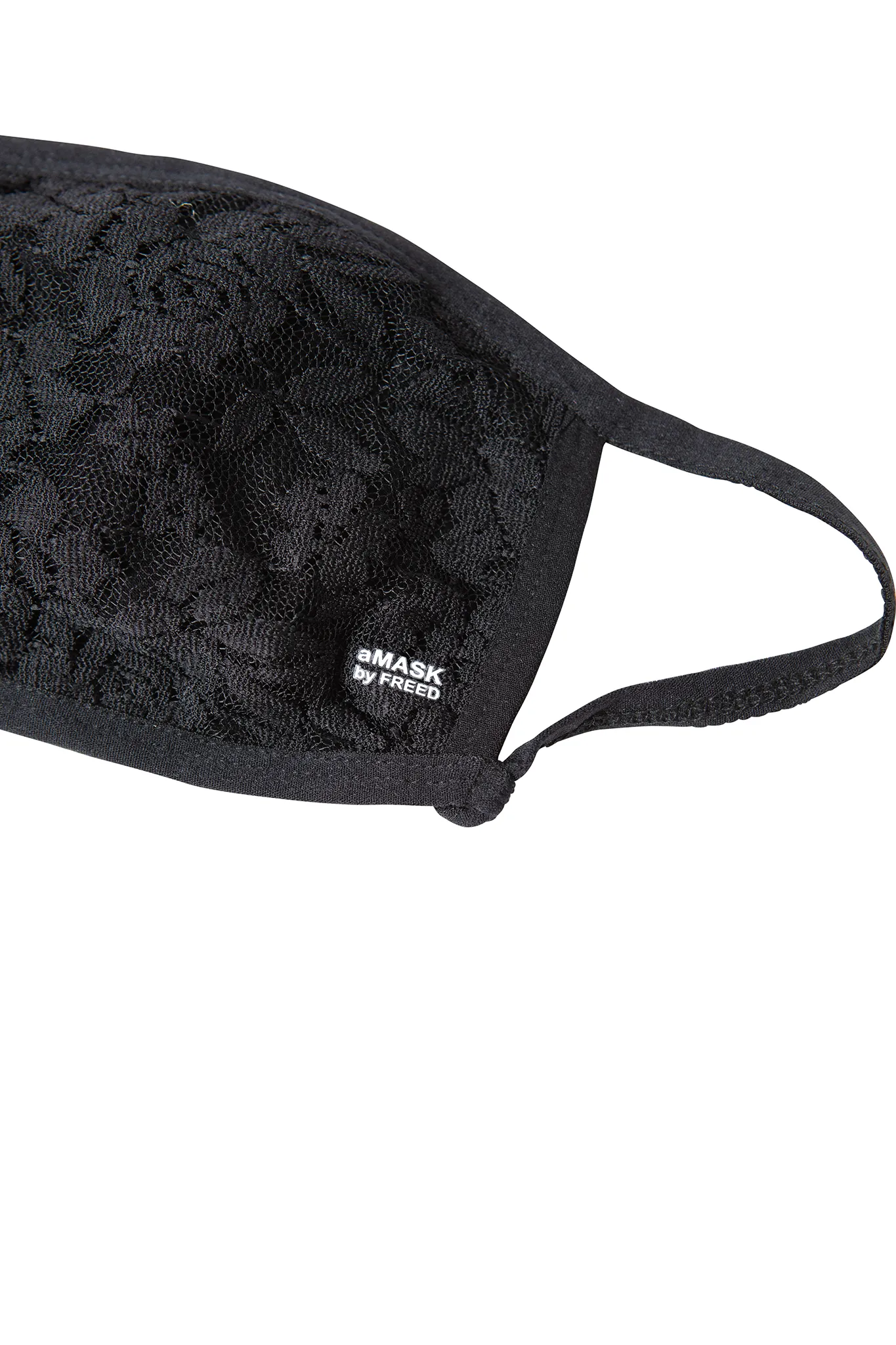 BLACK MASK WITH BLACK LACE - ADULT FACE MASK