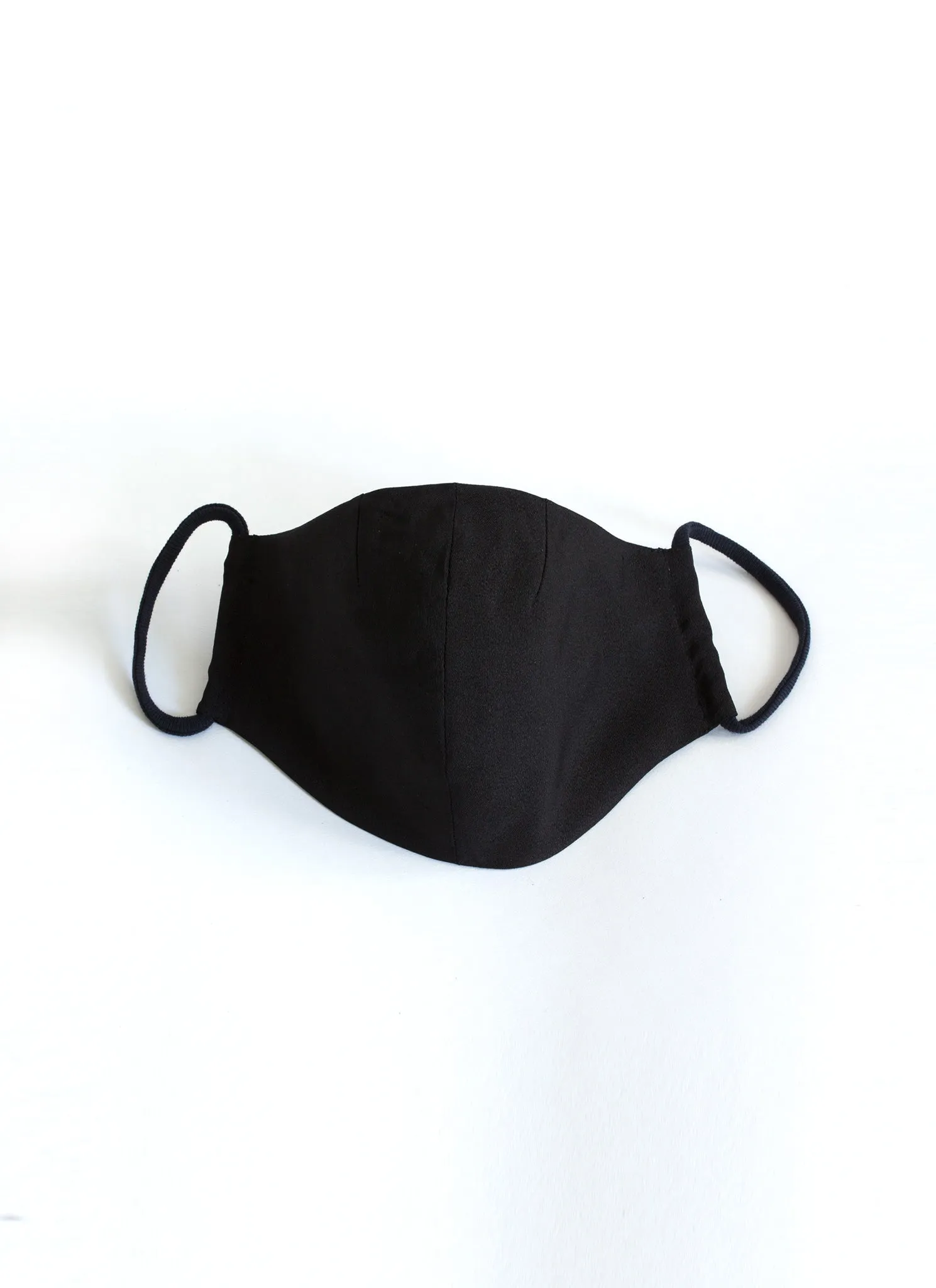 Black Silk Reusable Face Mask