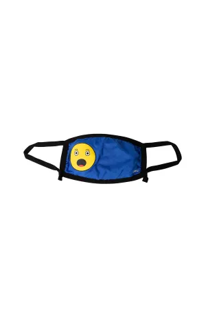 BLUE WOAH EMOJI - KID'S FACE MASK