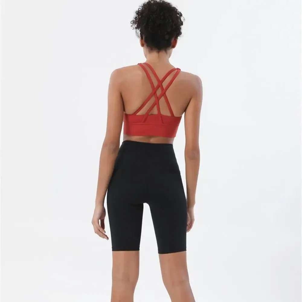 Buttery Soft Racerback Workout Yoga Crop Sports Bra