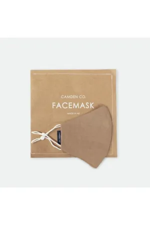 Camden Co - Face Mask - Linen - Mocha