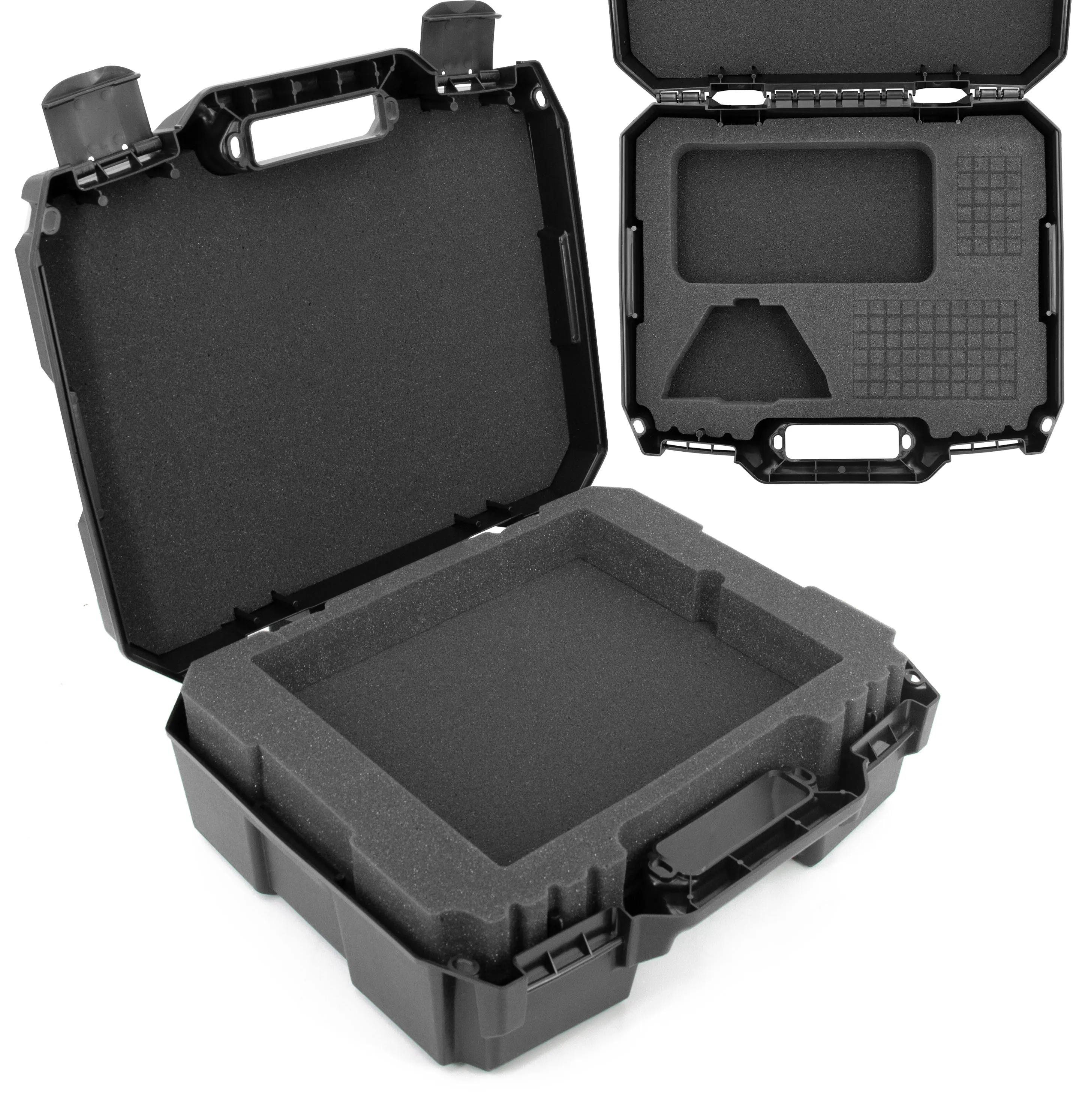 CASEMATIX Travel Case Compatible with Starlink Mini Dish Satellite Router and Accessories - Hard Shell Storage Case with Dual Layer Customizable Foam