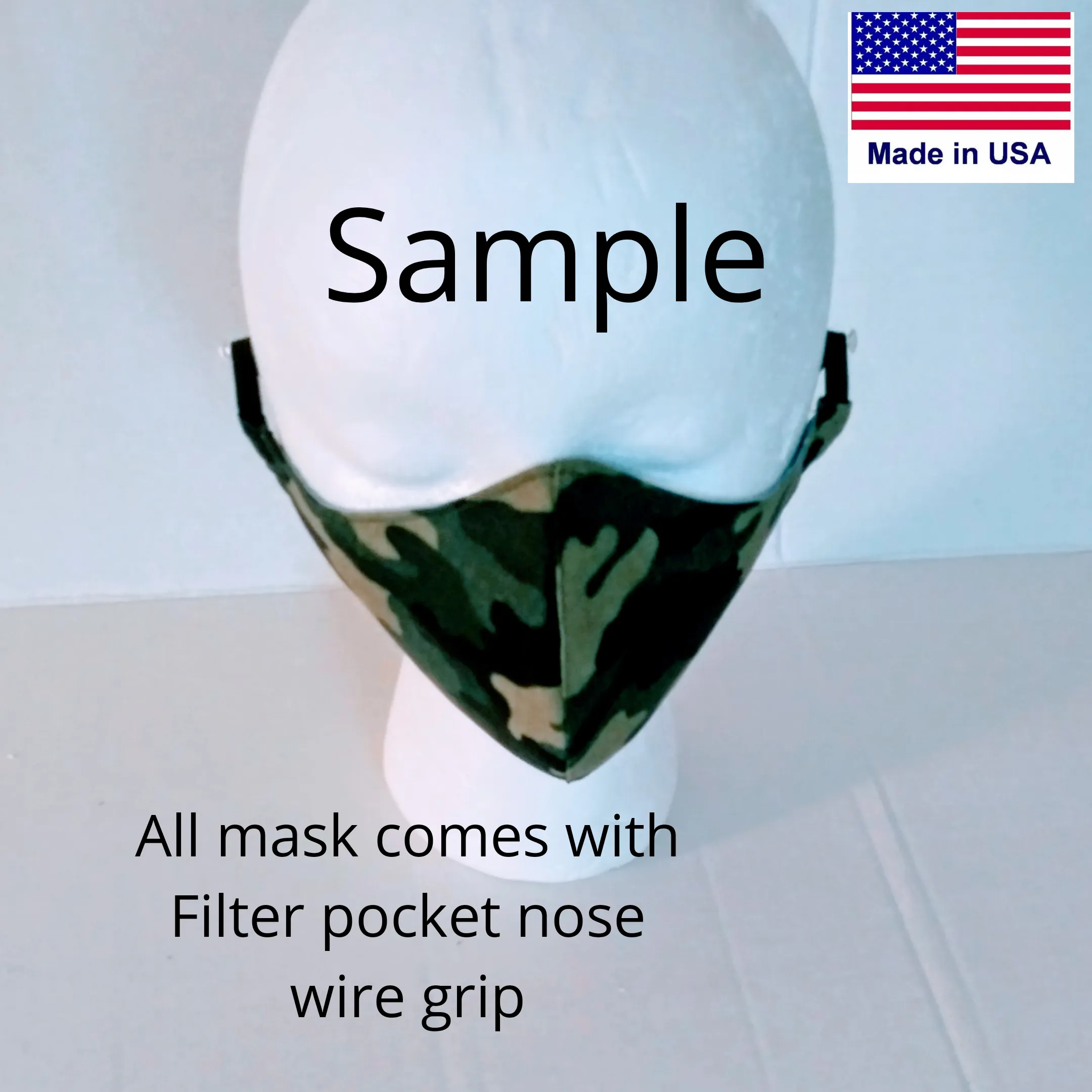 Cotton Fabric Mask - Washable & Reusable