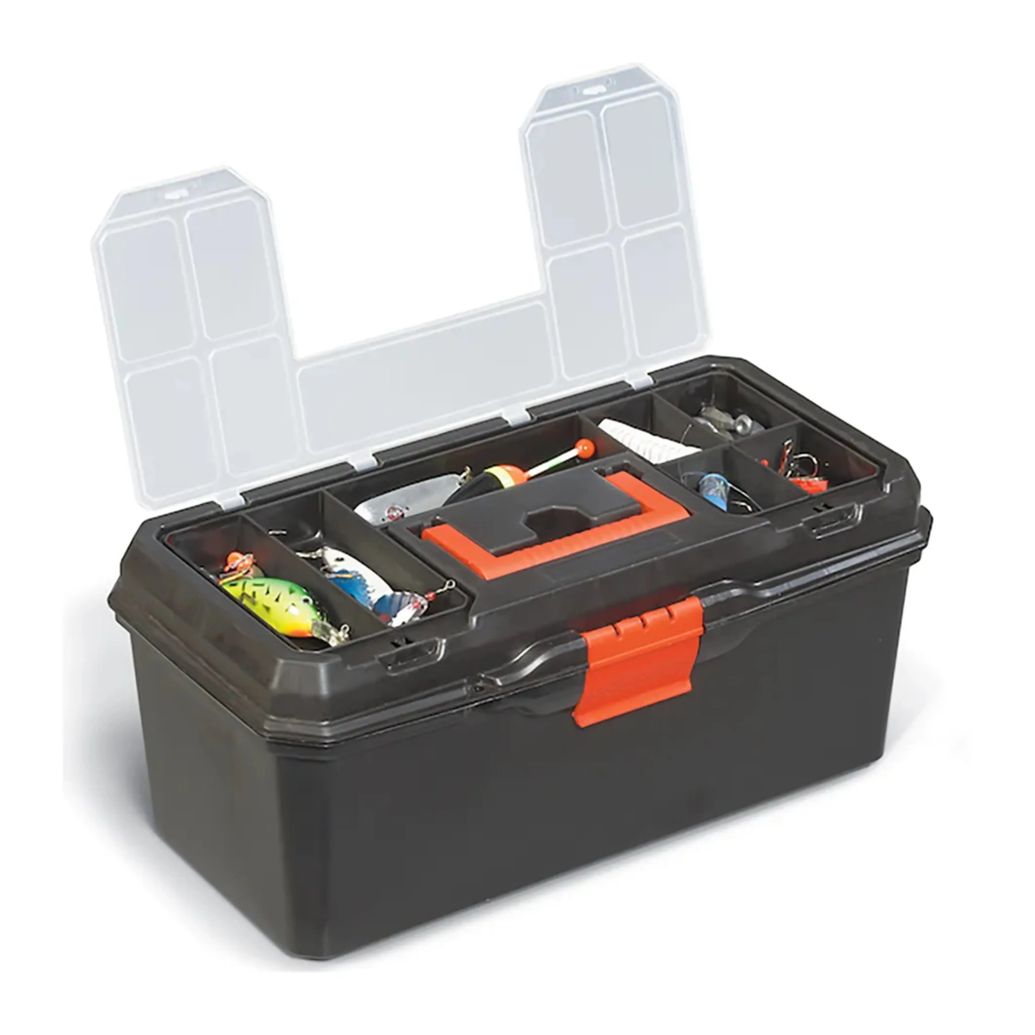 DEKTON 16" Toolbox with Lid Storage & Lift Outcarry Tray