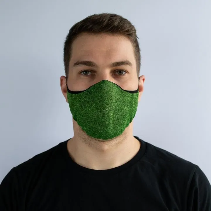 Face Mask: Green Marl