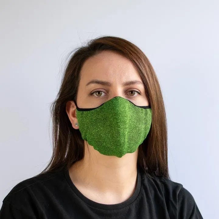 Face Mask: Green Marl