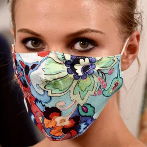 Floral Mint Print Face Mask