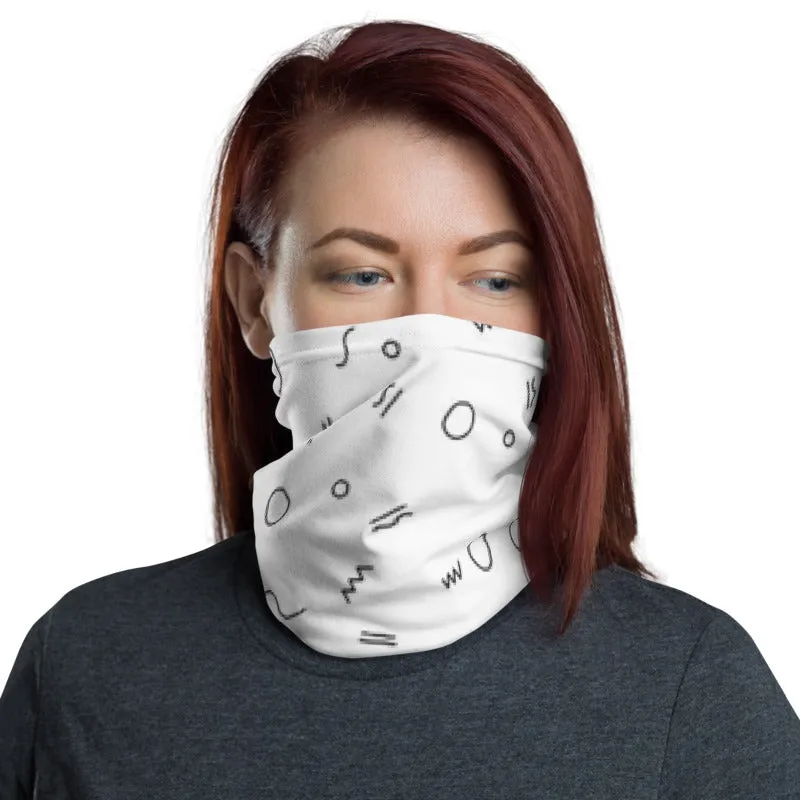 Geometric Doodle Unisex Face Bandana