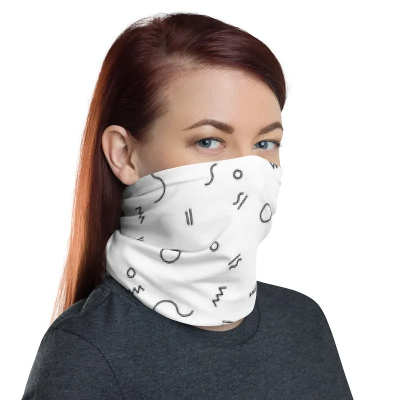 Geometric Doodle Unisex Face Bandana