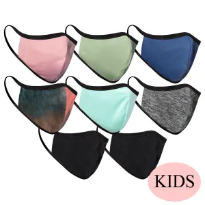 (KIDS) 8-PACK TIEDYE AND SOLID MASKS