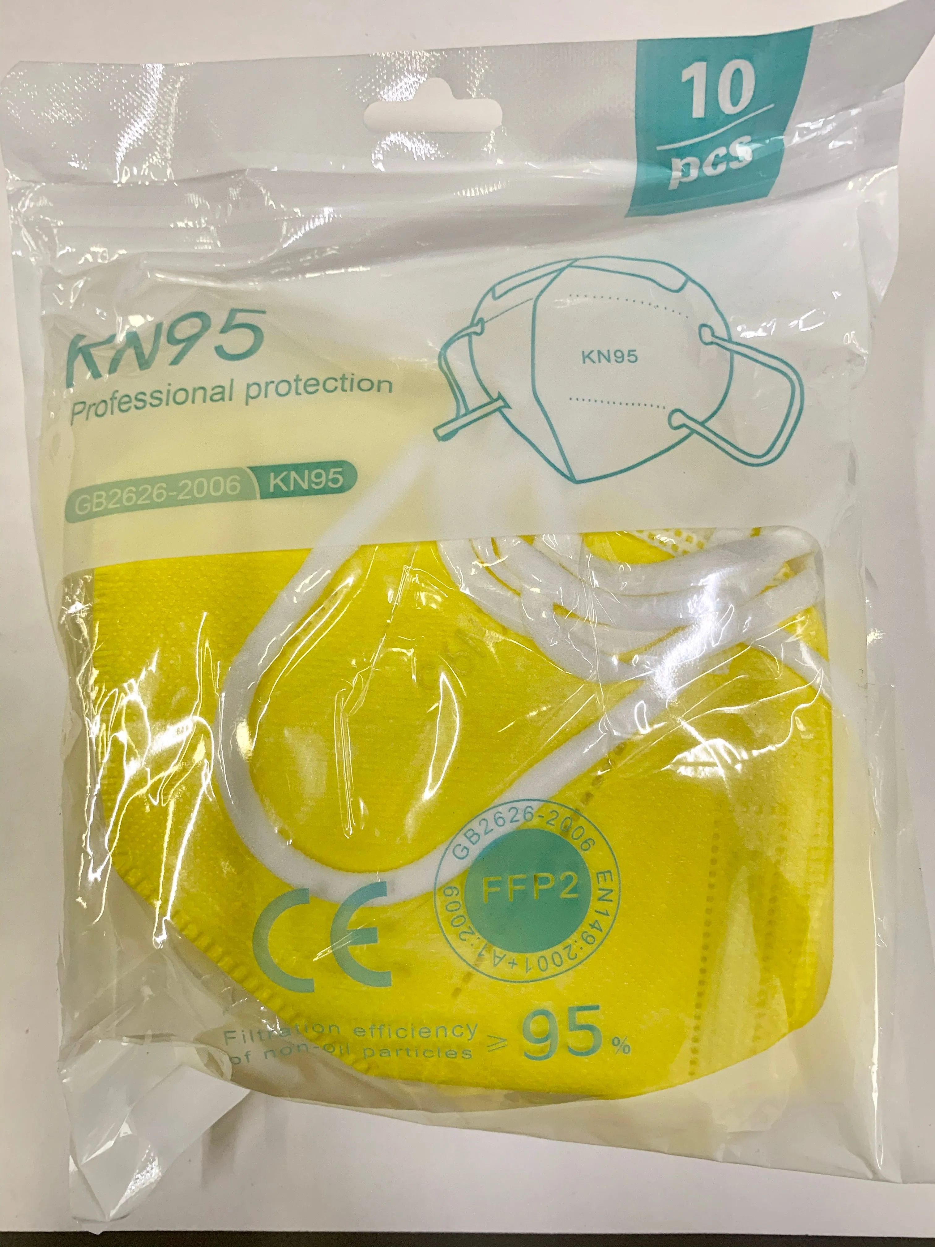 KN95 5-layer face Masks 10 pack