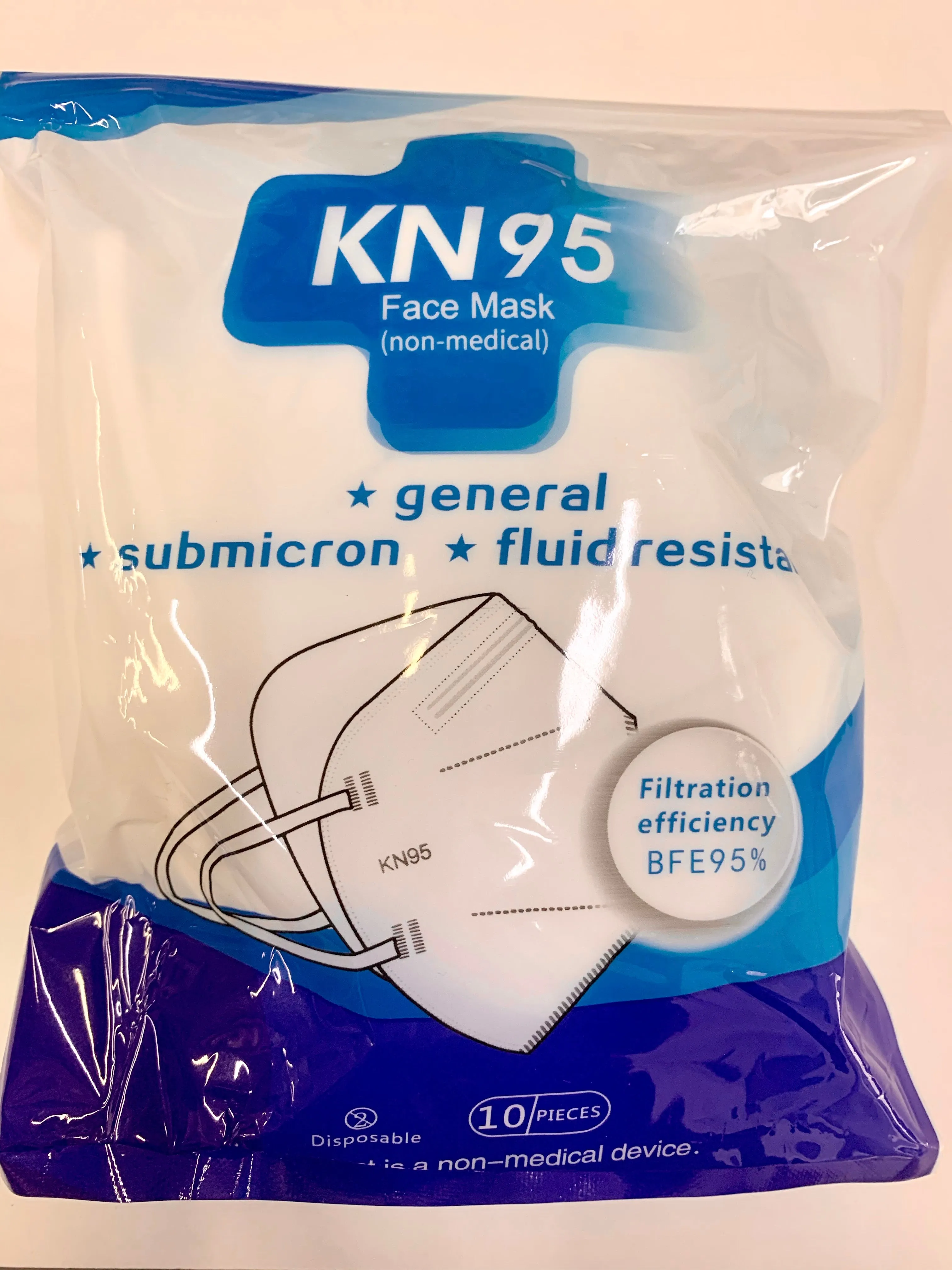 KN95 5-layer face Masks 10 pack