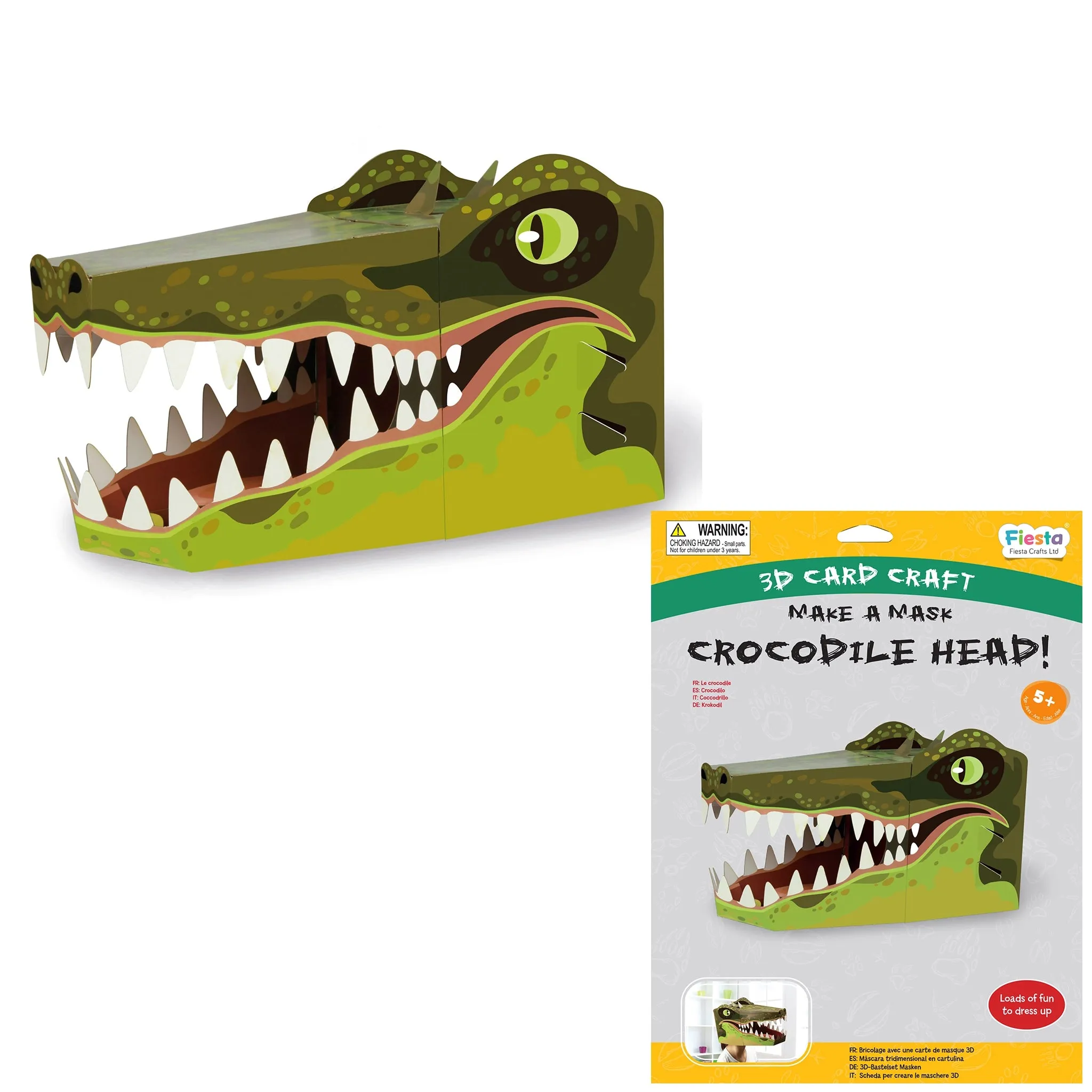 Make a 3D Full-Head Mask - Crocodile