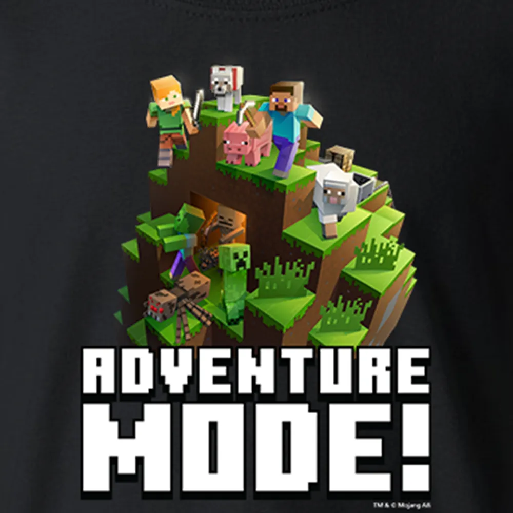 Minecraft Adventure Mode! Kids Short Sleeve T-Shirt