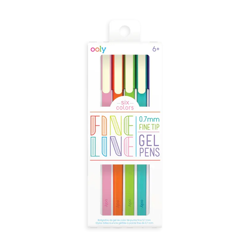 Ooly Fine Line Gel Pen - Set of 6