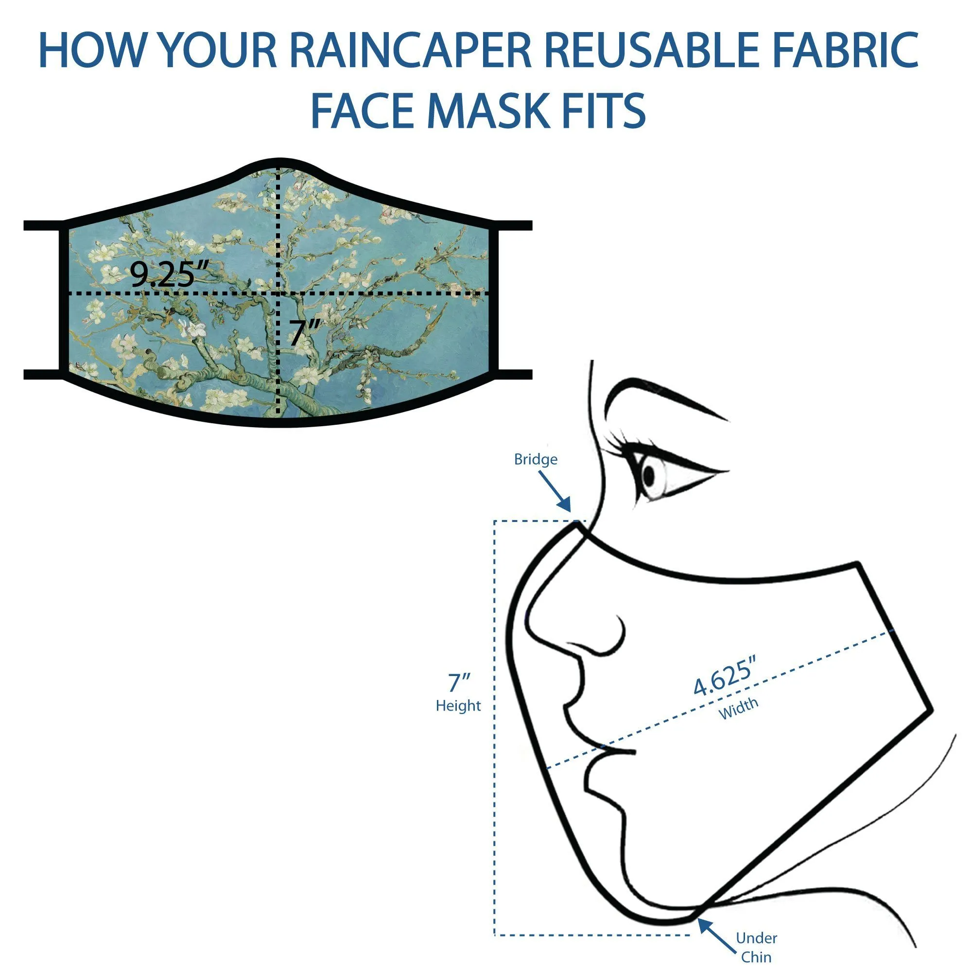 RainCaper Coco Plaid Reusable Fabric Face Mask