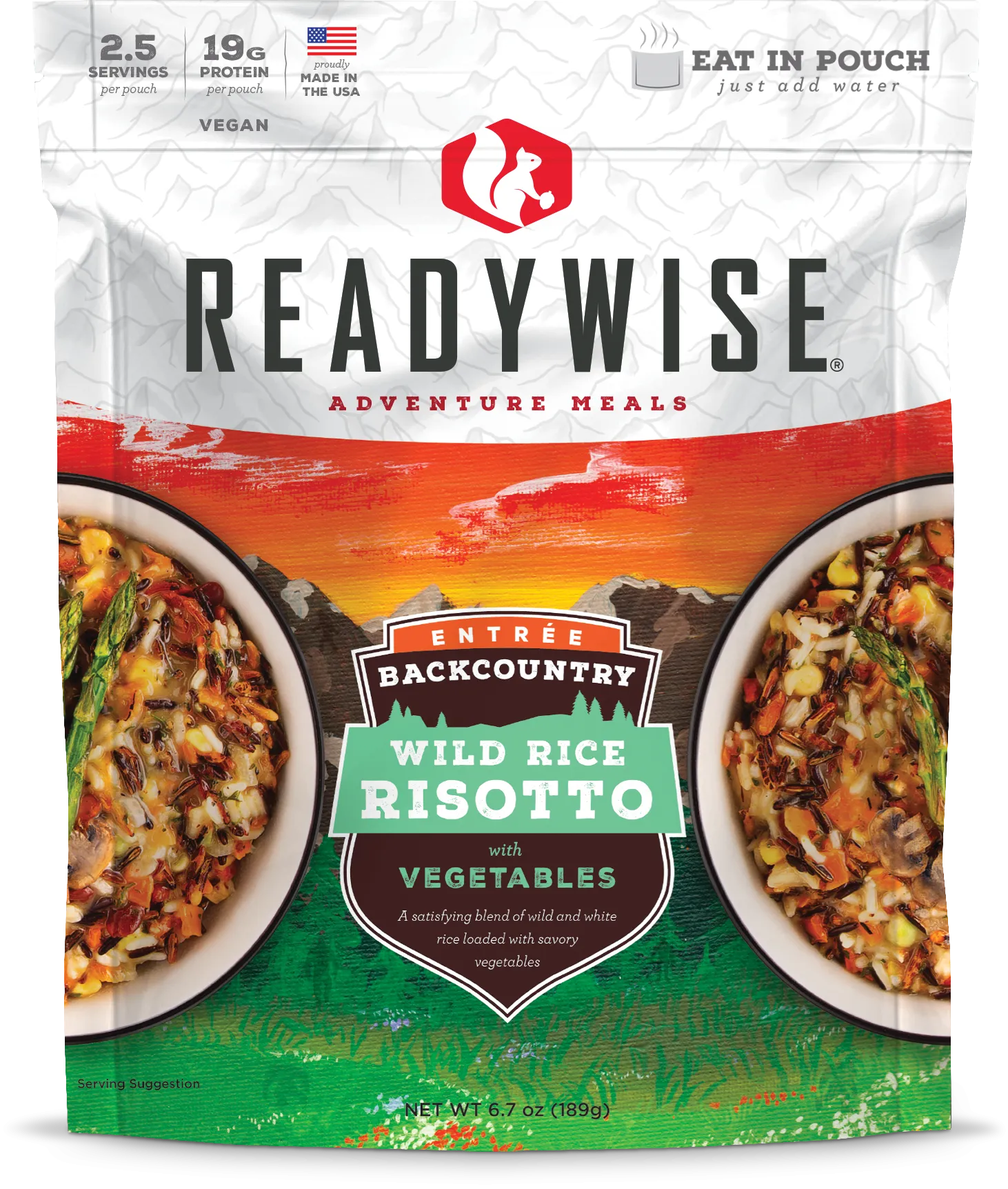 ReadyWise - Backcountry Wild Rice Risotto with Vegetables - 6 Pack