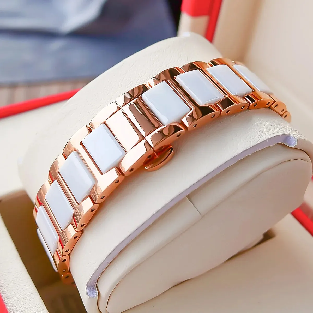 Reef Tiger/RT Luxury Lily Women Watch Rose Gold Diamonds Bezel Top Brand Bracelet Clocks Relogio Feminino RGA1599