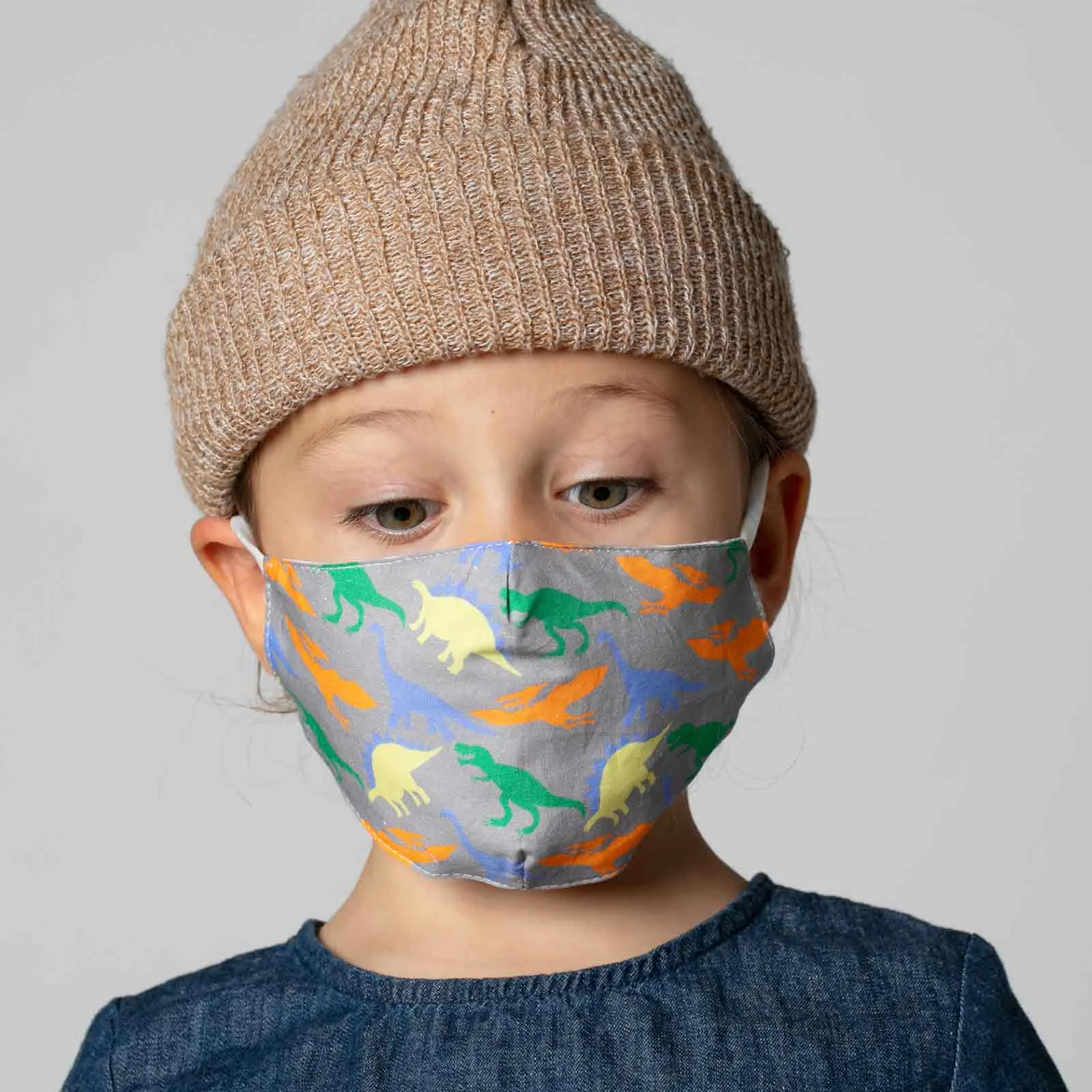 Roar into Safety with our Dinosaur Cotton Mask