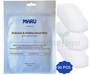 Self-Activating Photocatalystic Face Mask Protective Filter, 30 Sheets, In Stock