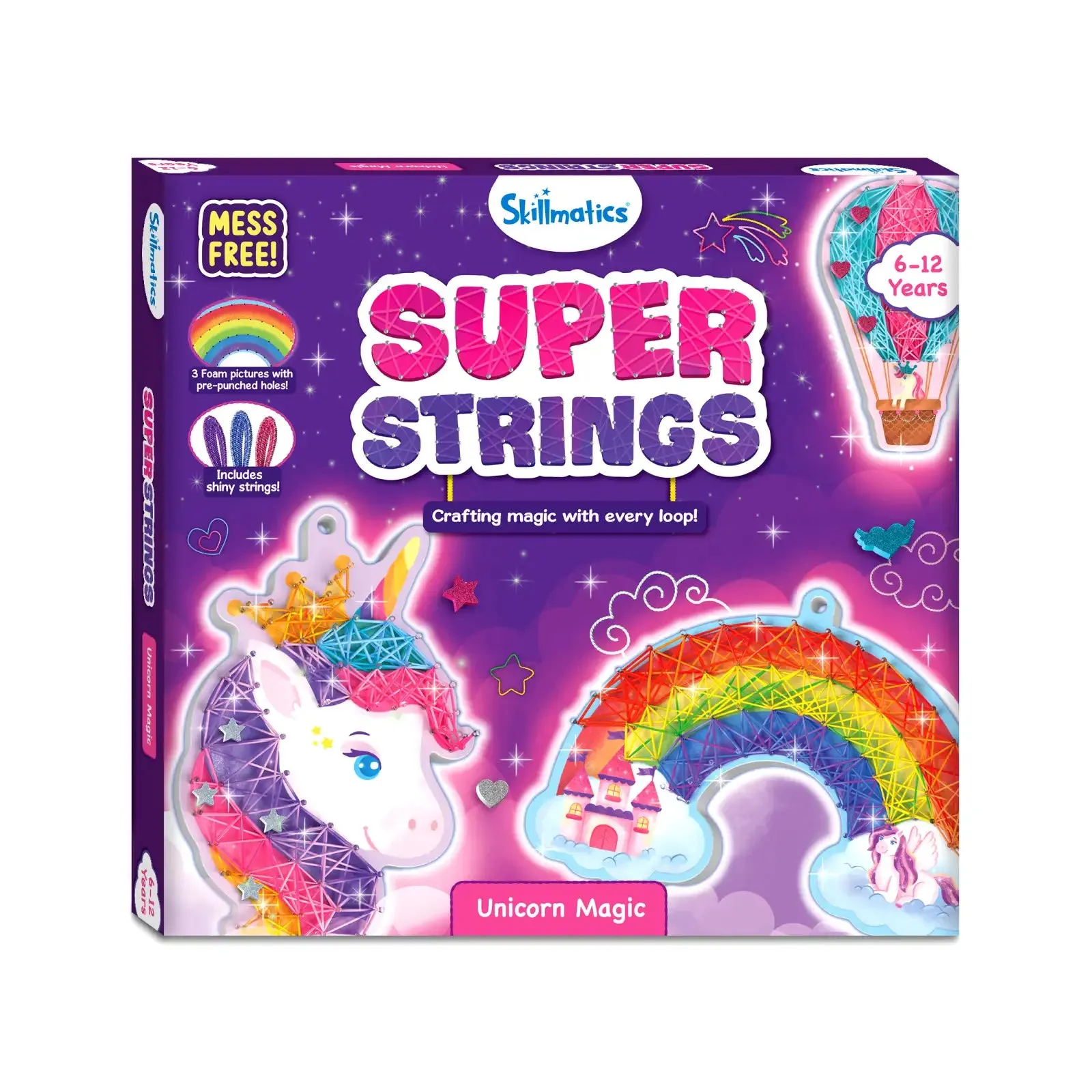 Super Strings: Unicorn Magic | Mess-Free String Art for Kids (ages 6-12)