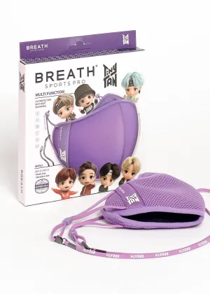 TinyTan Breath Sports Pro Face Mask Set in Small Purple