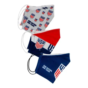 USMNT 3-Pack Reuseable Face Masks