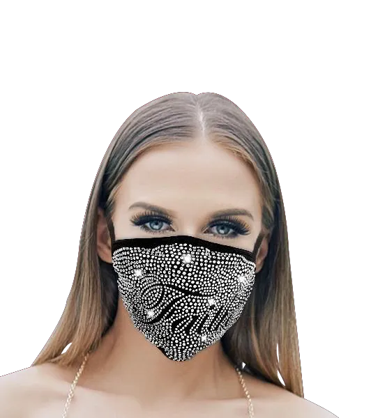 Washable Masks with Rhinestones